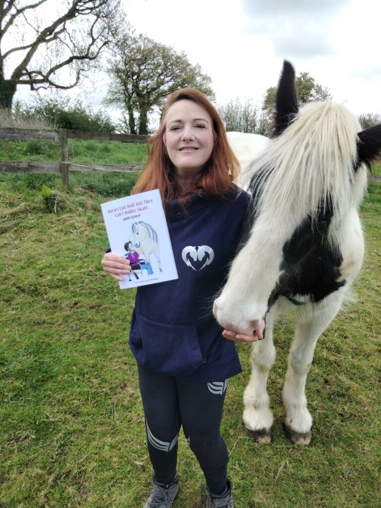 Jade with Book 1 Horses Can Roll But They Can't Rollerskate use discount code for 40% off 